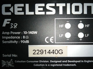 Hе дорого !!! High-end Celestion F38 Made in England foto 9