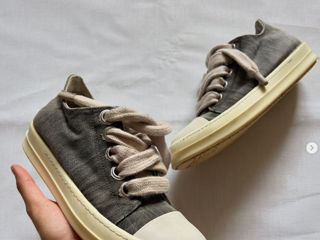 Rick Owens Drkshdw Ramones Jumbo Lace Low  Drak Dust foto 2