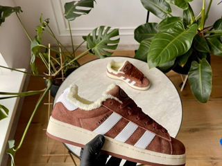 Adidas Campus Brown Women's cu blana / с мехом