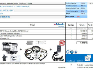 Webasto Thermo Top Evo Start (dizel) 5kw+Telestart T91 Полный комплект !1200 евро !! foto 5