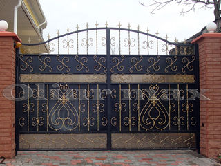 Balustrade, porți, garduri, uși metalice, copertine, gratii,  alte confecții din fier. foto 6