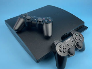 PlayStation 3 Slim + 2 джойстика + 40 игр