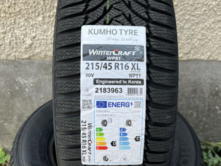 215/45 R16 Kumho Wintercraft WP51/ Монтаж, доставка, livrare