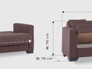 Canapea încăpătoare și calitativă  la preț accesibil foto 3