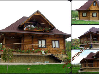 Деревянные дома с нуля! Case din lemn! Гарантируем профессионализм рабочих и качество материалов!! foto 2