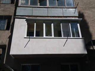 Расширение балконов, лоджий, кладка из газоблоков газобетона. Renovarea și extinderea balcoanelor foto 3