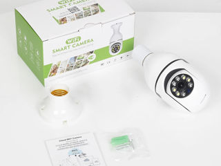 IP Camera Besder Bulb E27 Wi-Fi Smart Camera 2MP 1080P, White