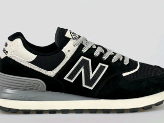 New balance 574 black white  (pe loc marimi) foto 1