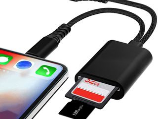 Adapter Pentru iPhone Si USB La Laptop Card Reader