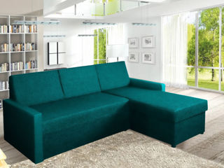 Canapea de colț cu design simplu și inovator
