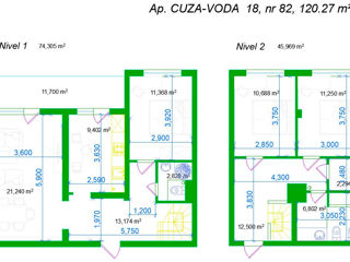 Apartament cu 3 camere, 110 m², Botanica, Chișinău