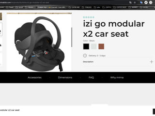 Scaun auto Mima izi go modular+baza pt masina foto 1