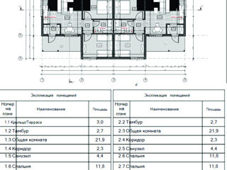 Vand kit casa Duplex 116 mp. din panourile SIP-Домокомплект Дуплекс готовы  из СИП панелей 116 кв.м. foto 13