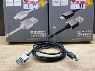Кабель зарядки USB - Type-C Hoco U49 black/white - 99lei