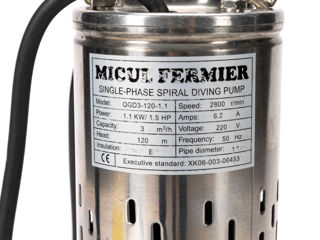 Pompa submersibila Micul Fermier 1,1kw 120m (tun)  / Credit 0% / Livrare / Calitate Premium foto 3