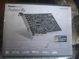 Creative Sound Blaster Audigy RX 7.1/5.1 PCIe Dual Mic Input Sound Card + beamforming microphone фото 0