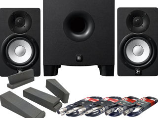 Set Monitoare Yamaha HS5 + Subwoofer HS8S + Stative & Cabluri