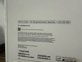 MacBook Pro 14, M4 Pro chip, 24/512GB Sigilat! Last Model! foto 5