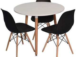 Set de masa cu scaune Evelin DT 404-1, livrăm gratuit