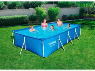 Piscina BestWay dreptunghiulară cu pompă de filtrare 400x211x81cm 5700l -  super preț, livrăm !!! foto 2