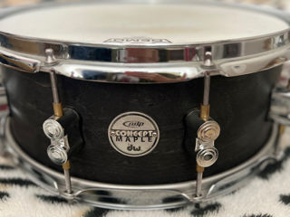 DW PDP 14”x5,5” Black Wax Snare (Toba Mica) foto 0