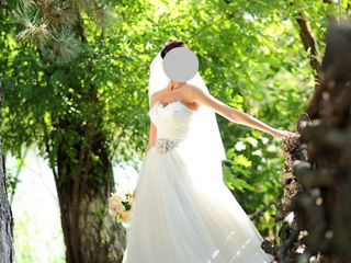 Шикарное свадебное платье pronovias, модель barbate, испания прокат, продажа foto 1