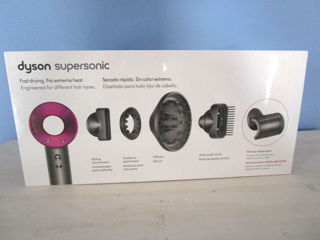 Dyson Supersonic Hair Dryer in Iron/Fuchsia Lux Replica