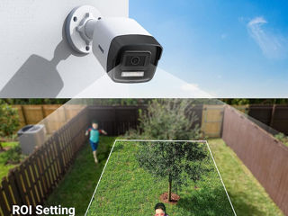 Cameră CCTV PoE ANNKE AC500 3K cu reflectoare, Cameră IP de securitate cu fir pentru exterior foto 6