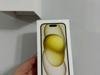 Vind iPhone 15 128Gb Yellow , Sigilat , Nou , Garantie 1 An