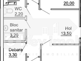 Apartament cu 3 camere, 93 m², Centru, Cojușna, Strășeni foto 2