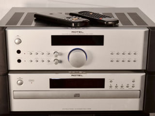 Rotel Hi-Fi Set:  Stereo Receiver Amplifier RX-1050 + Rotel RCC-1055 CD Player Changer