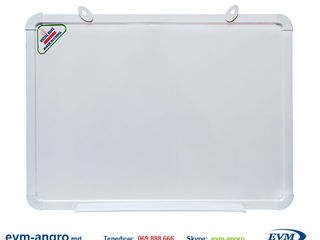 Доска маркерная офисная магнитная сухостираемая writting board 87 х 57 пластиковая белая рамка foto 1