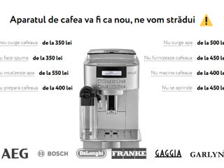 Reparația aparatelor de cafea. Garanție 365 zile!