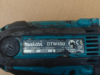 Аккумуляторный гайковерт Makita DTW450 foto 3