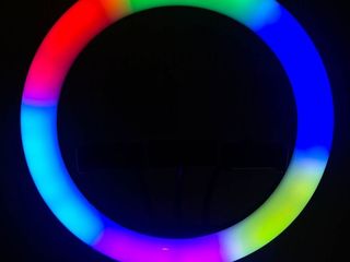 Кольцевая лампа для блогеров tik-tok RGB 36см б/у /lampa pentru bloggeri, tik-tok 36cm RGB b/u foto 3