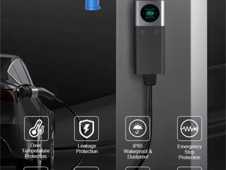 evelink Q20 Smart Portable EV Charger 32A 7kW Type 2 CEE Monofazat 220V foto 2