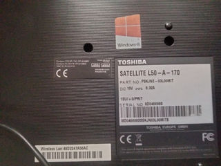 Toshiba L50-A, pe i7 3630QM, 8gb RAM, 256ssd foto 3