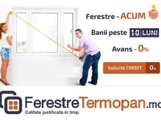 Ferestre Termopan acum - banii peste 10 luni.Acum in rate 0% dobanda!!! foto 3