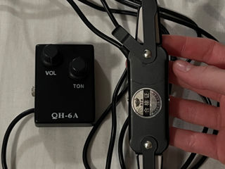 Звукосниматель (магнитный датчик) для акустической гитары foto 8