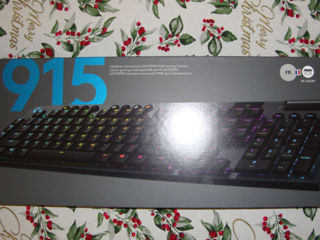 Tastatura gaming mecanica Logitech G915 GL Clicky NOUA layout FR , AZERTY, 2400 lei foto 3