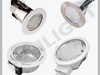 Corpuri de iluminat fluorescent tip spot incastrat, Panlight, spoturi incastrate, iluminarea cu LED foto 1