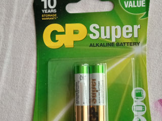 Продаю Батарейки GP Super Alkaline Battery, GP GREENCELL Extra Heavy Duty. Новые