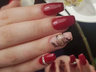 Alungirea unghilor +shellac calitativ /наращивание ногтей : коррекция ;лак-гель    чеканы foto 8