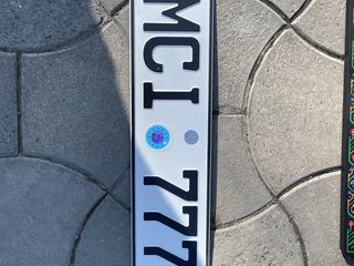 Număr auto personalizat MCI 777 foto 2