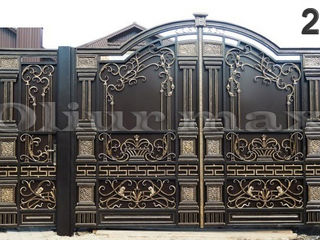 Porți,balustrade,  garduri, copertine, gratii, uși metalice și alte  confecții din fier forjat. foto 7