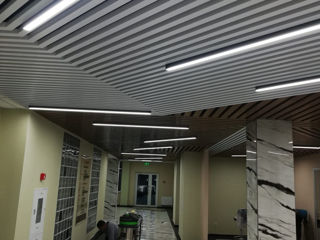 Corpuri de iluminat interior led liniare, panlight, lampa LED suspendata office, banda LED, GTV foto 8