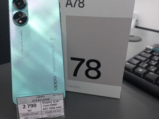 Oppo A78  8/126GB.  2790 lei