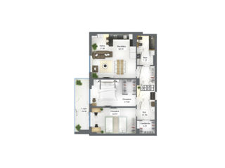 Apartament cu 3 camere, 91 m², Centru, Chișinău foto 18