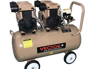 Аренда посуточно. Безмасляный компрессор Vector+ (1600Wx2) 70L