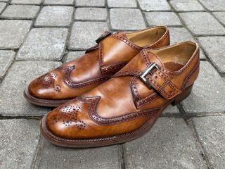 Monk Strap Wingtip Derby. Made In Italy. Размер 41. В отличном состоянии. foto 7